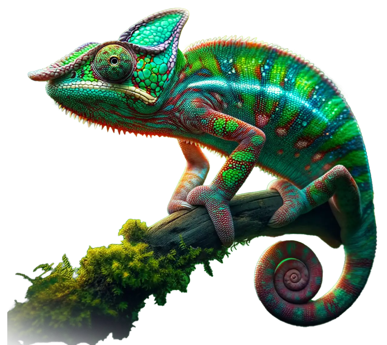 Colorful chameleon symbolizing adaptability in digital marketing strategies