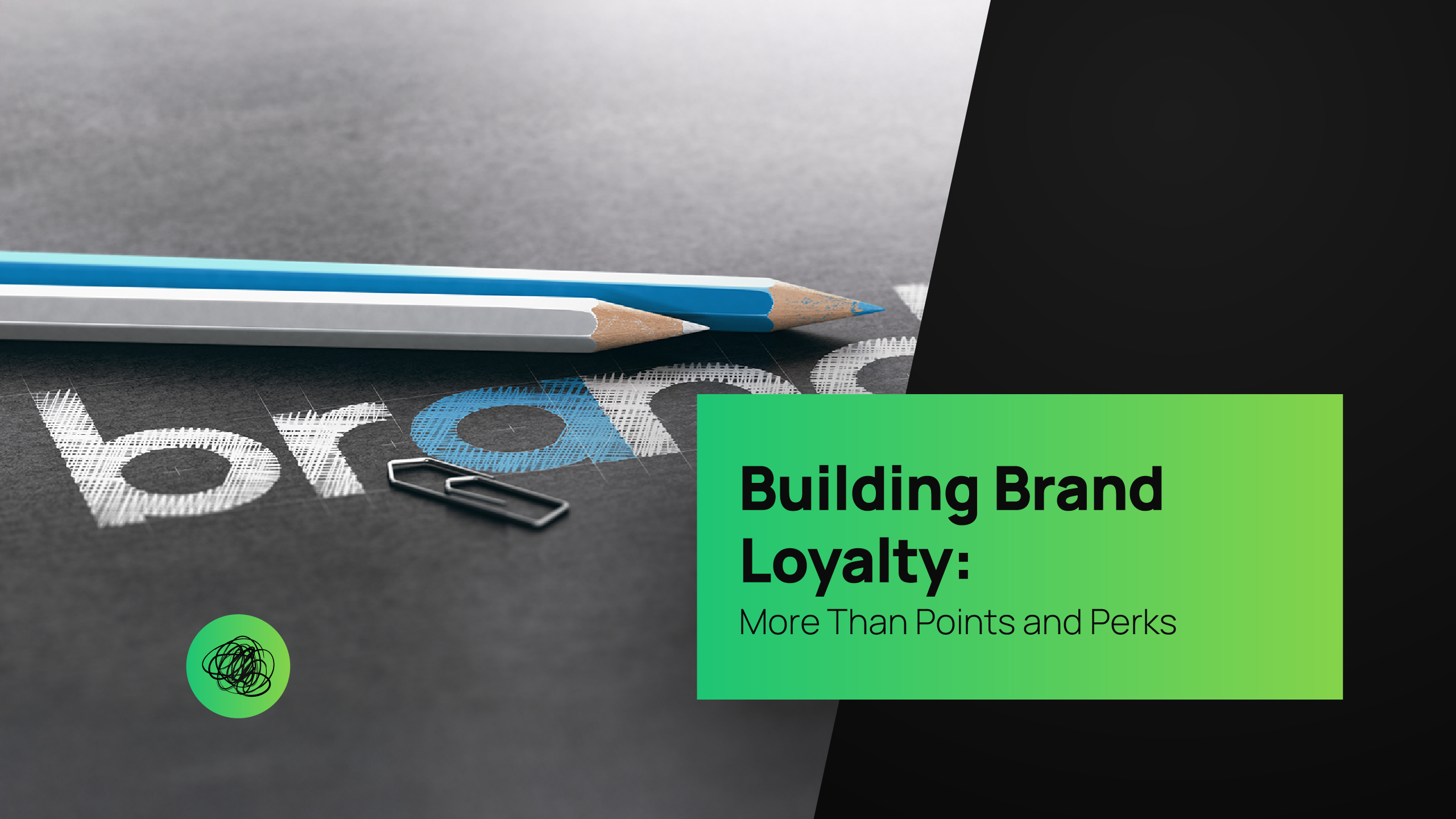 Close-up of pencils on a sketched logo design with the word “brand,” symbolizing brand strategy, design process, and visual identity development by Thinkster India.