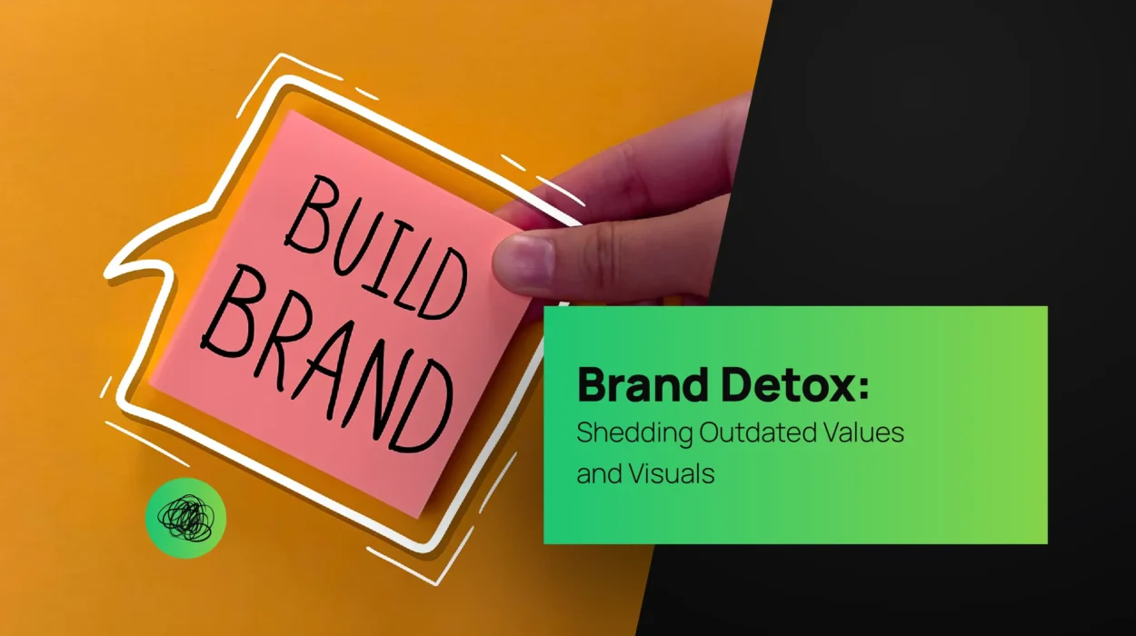 Close-up of a hand holding a sticky note reading “Build Brand” on a bright orange background, symbolizing brand transformation and strategy evolution at Thinkster, a creative branding and digital marketing agency in India.