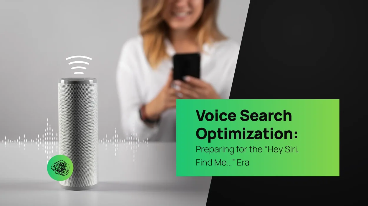 A person’s hand pressing a microphone icon on a laptop keyboard, representing the rise of voice search technology and AI-powered interaction in modern digital marketing.