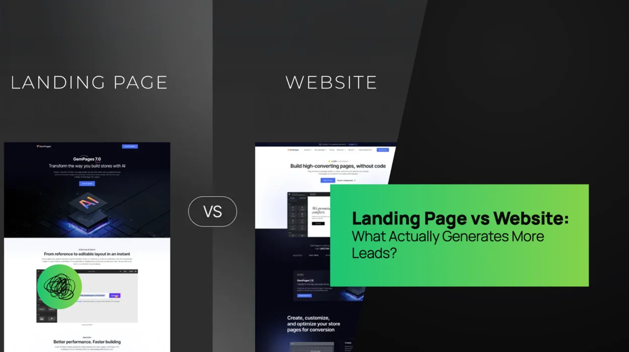 Landing Page vs Website What Actually Generates More Leads